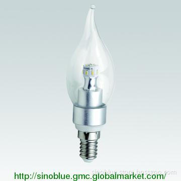 360 degree 3W LED candle lamp pull tail